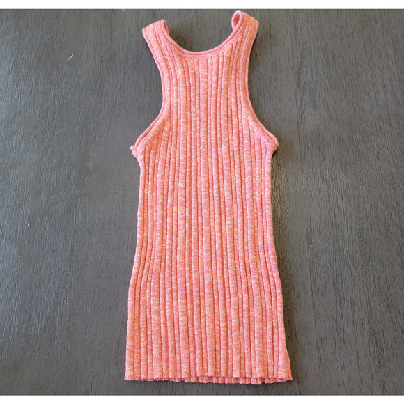 Anthropologie‎ Pink Knit High-Neck Pullover Stretch Tank Top Size Small - Picture 5 of 10